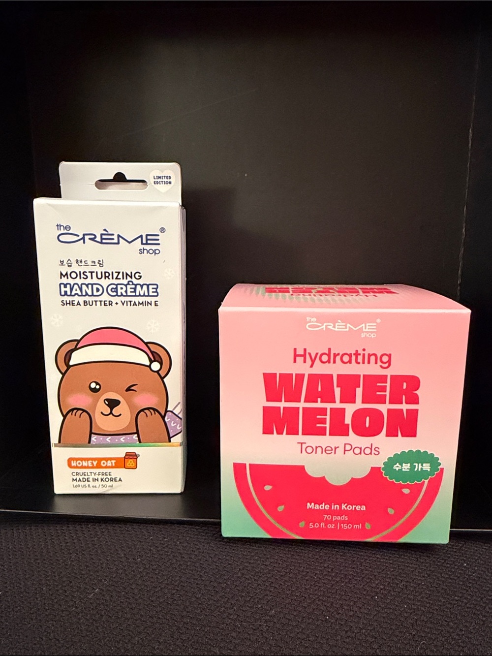The Crème Shop Hydrating Watermelon Toner Pads & Moisturizing Hand Creme 003